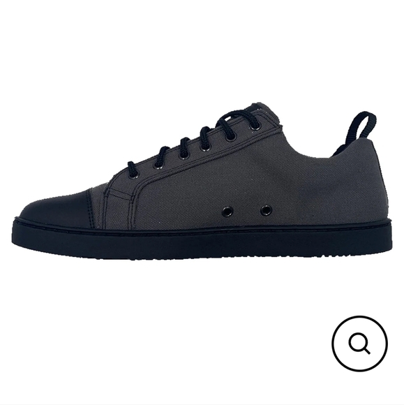 New in box Woobies Mod 1 Shoes Mens Canvas Cemento Gray Lo Top Lace Up - Picture 3 of 14